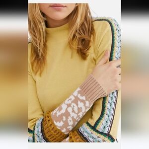 Free People Size S Sun Down Switch It Up Boho Thermal Cuff Top